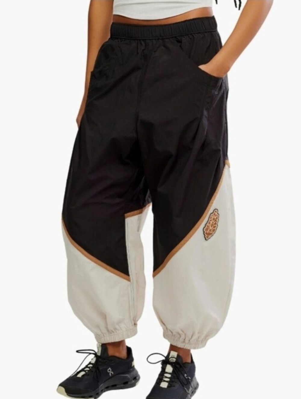 Free People FP Movement Freeflow Colorblock Joggers NWT Size XL